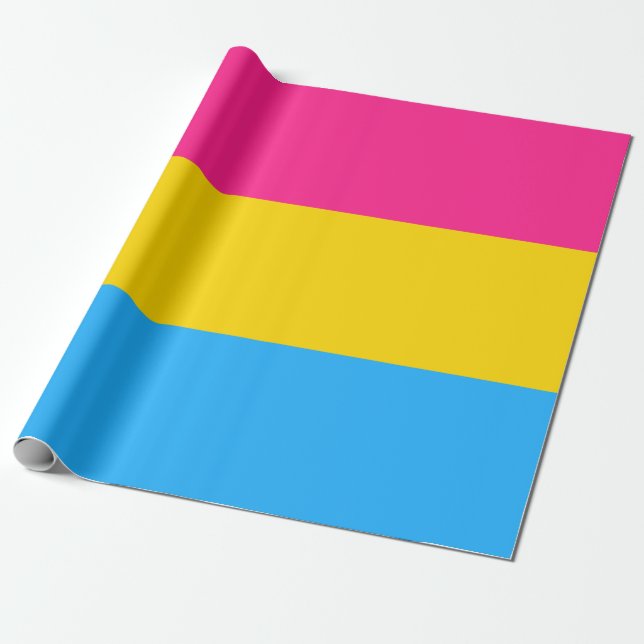 Papel De Regalo Bandera del Orgullo Pansexual (Desenrollado)