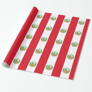 Papel De Regalo Bandera del Perú - bandera de Perú