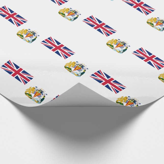Papel De Regalo Bandera del Territorio Antártico Británico (Esquina)