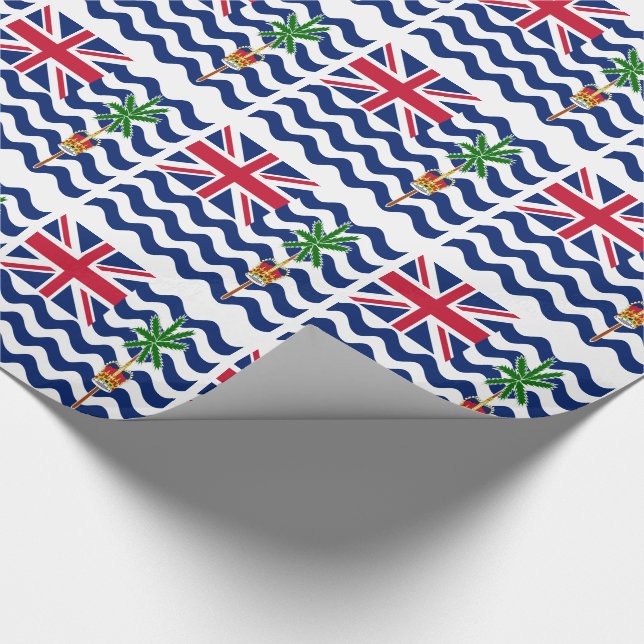 Papel De Regalo Bandera del Territorio del Océano Índico Británico (Esquina)