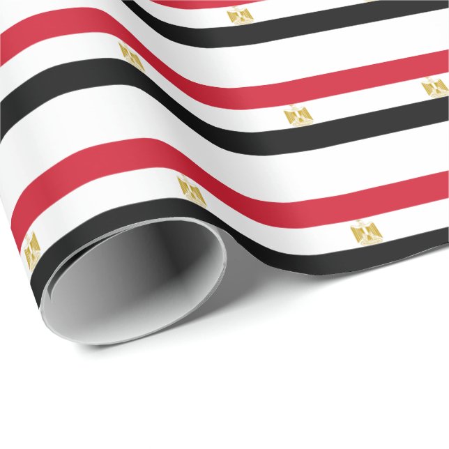 Papel De Regalo Bandera egipcia (Esquina del rollo)