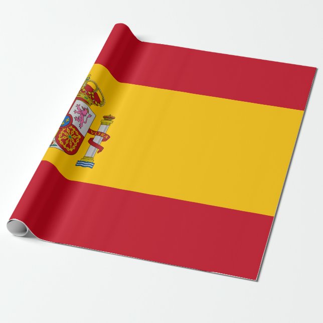 Papel De Regalo Bandera española (España) (Desenrollado)