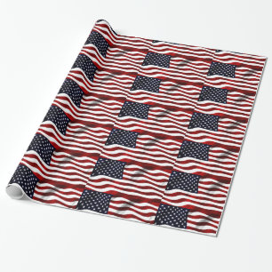 Papel De Regalo Bandera estadounidense