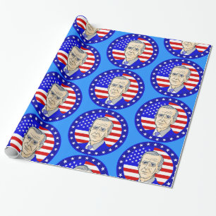 Papel De Regalo bandera estadounidense del presidente joe biden