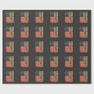 Papel De Regalo Bandera estadounidense Tarrifs Americanos 1776
