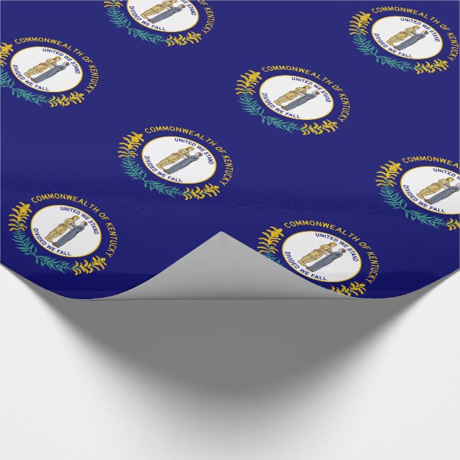 Papel De Regalo Bandera estatal de Kentucky (Esquina)