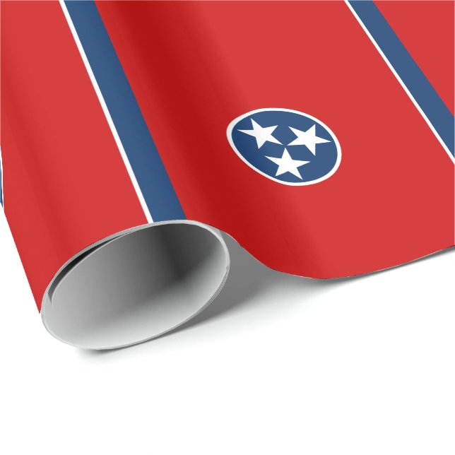 Papel De Regalo Bandera Estatal Tennessee (Esquina del rollo)