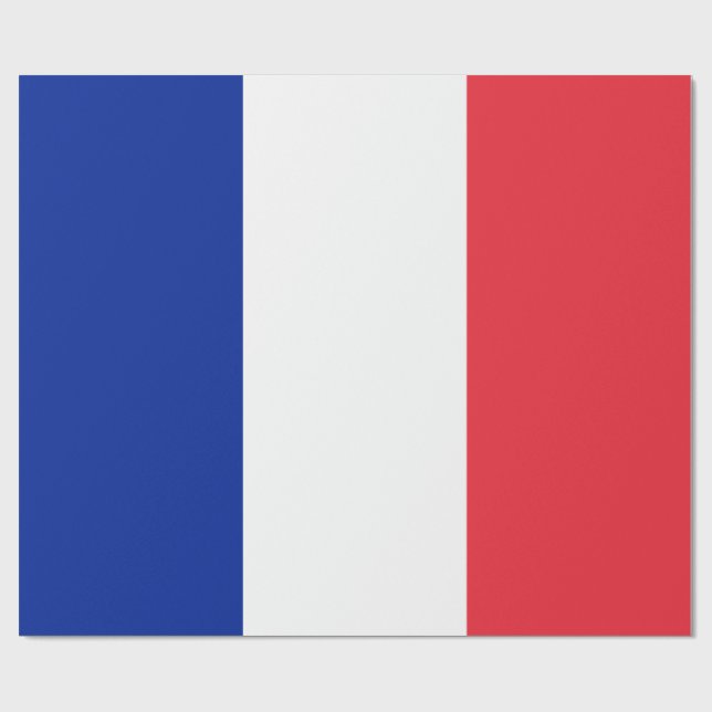 Papel De Regalo Bandera francesa (Francia) (Superficie plana)