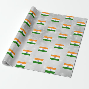 Papel De Regalo Bandera india