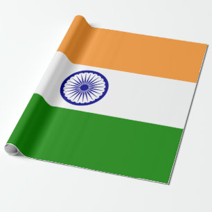 Papel De Regalo Bandera india (India) (país del Asia meridional) (