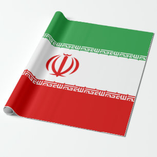 Papel De Regalo Bandera iraní (Irán) (persa)