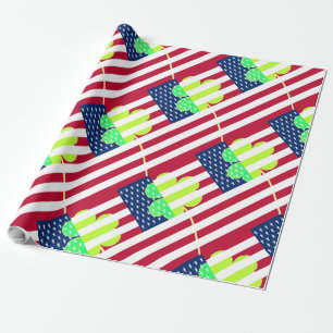 Papel De Regalo Bandera irlandesa norteamericana Shamrock Clover S