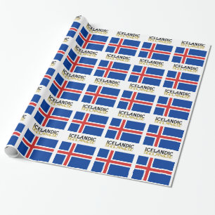 Papel De Regalo Bandera islandesa del caballo