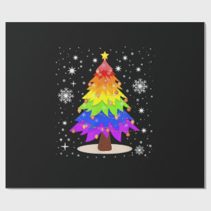 Papel De Regalo Bandera LGBT Árbol de Navidad Feliz Navidad Gay LG