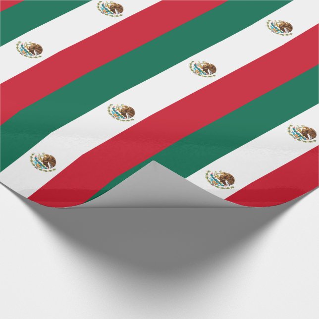 Papel De Regalo Bandera Mexicana (Esquina)