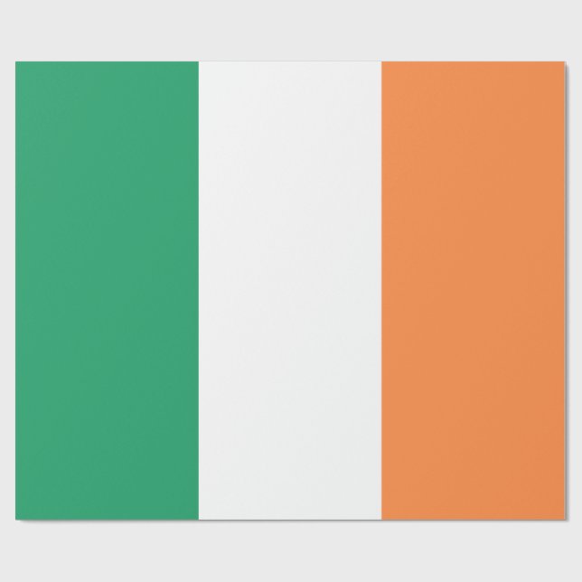 Papel De Regalo Bandera nacional de Irlanda, norma irlandesa, cart (Superficie plana)