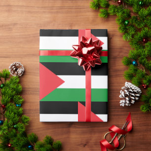 PAPEL DE REGALO BANDERA PALESTINA GRATUITA