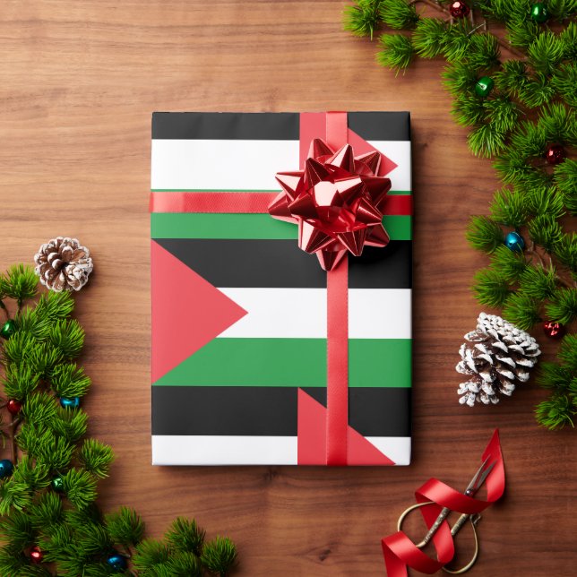 PAPEL DE REGALO BANDERA PALESTINA GRATUITA (Regalo de vacaciones)