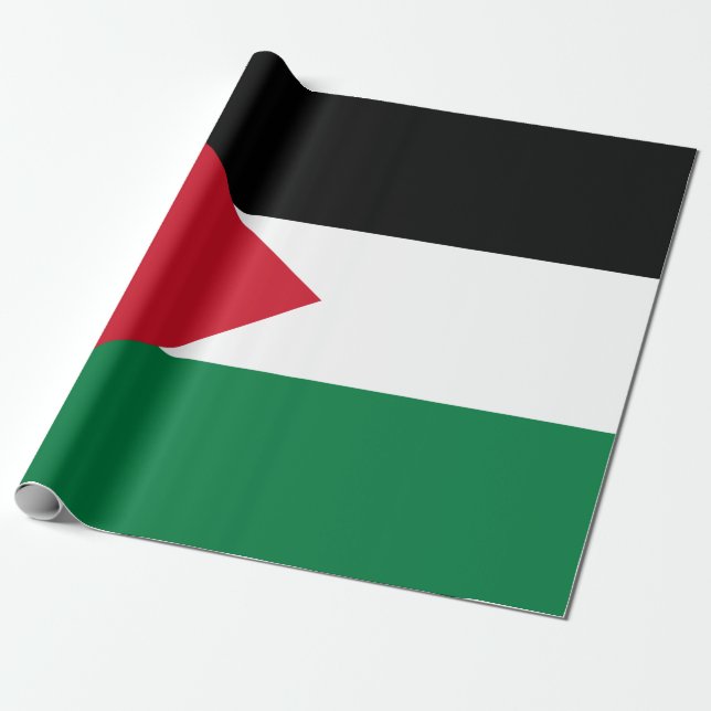 Papel De Regalo Bandera palestina (Palestina) (Desenrollado)