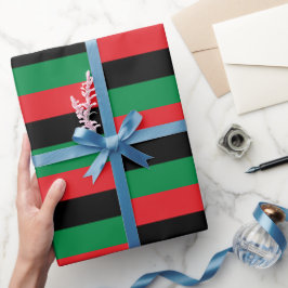 Papel De Regalo Bandera Panafricana y símbolo de la Unión /