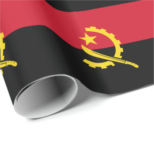 Papel De Regalo Bandera patriótica angoleña