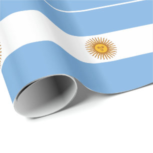 Papel De Regalo Bandera Patriótica Argentina