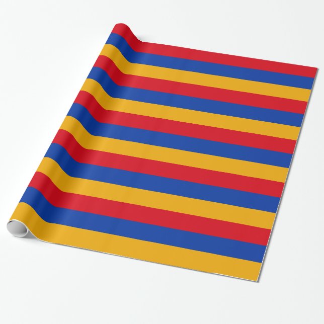 Papel De Regalo Bandera patriótica armenia (Desenrollado)