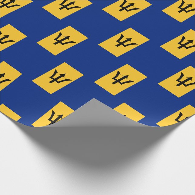 Papel De Regalo BANDERA Patriótica BARBADOS (Esquina)
