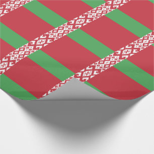 Papel De Regalo Bandera patriótica bielorrusa