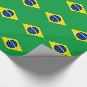 Papel De Regalo Bandera Patriótica de Brasil