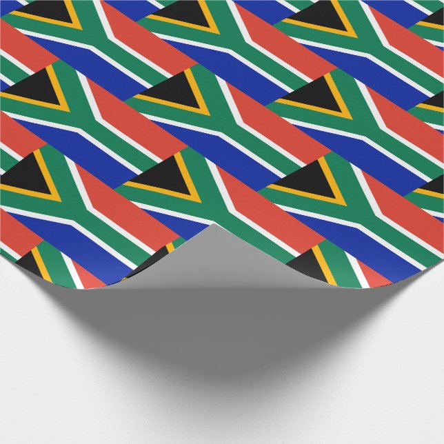 Papel De Regalo Bandera patriótica de SUDÁFRICA (Esquina)