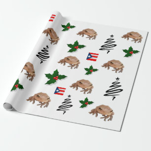PAPEL DE REGALO BANDERA PIERTO RICO Y COQUI