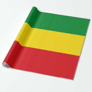 Papel De Regalo Bandera Rastafari Rasta Etíope