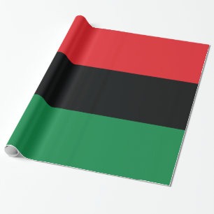 Papel De Regalo Bandera roja, negra y verde