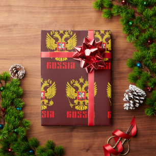 Papel De Regalo Bandera rusa águila imperial ortodoxa rusa