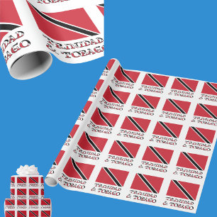 Papel De Regalo Bandera tobagana trinitense de Trinidad y Tobago