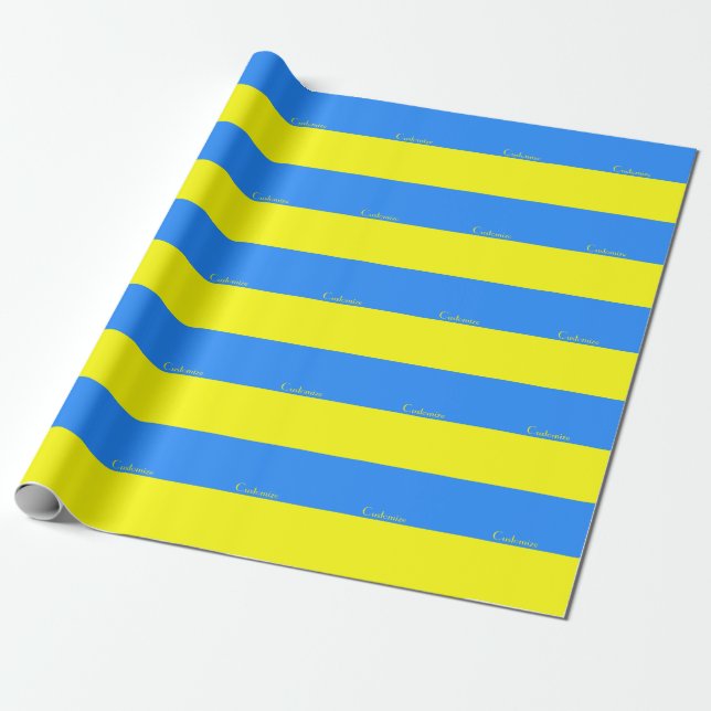Papel De Regalo Bandera ucraniana azul Thunder_Cove (Desenrollado)