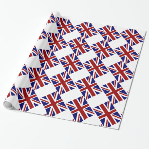 Papel De Regalo Bandera Union Jack del Reino Unido en diagonal