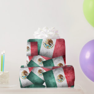 Papel De Regalo Banderas mexicanas con problemas
