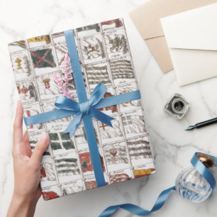 Papel De Regalo Banderas Náuticas Antiguas del Mundo Póster