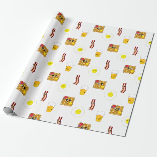Papel De Regalo Banner de desayuno (Desenrollado)