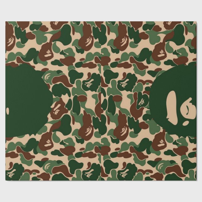 Papel De Regalo bape Camo monkey hypebeast (Costura)