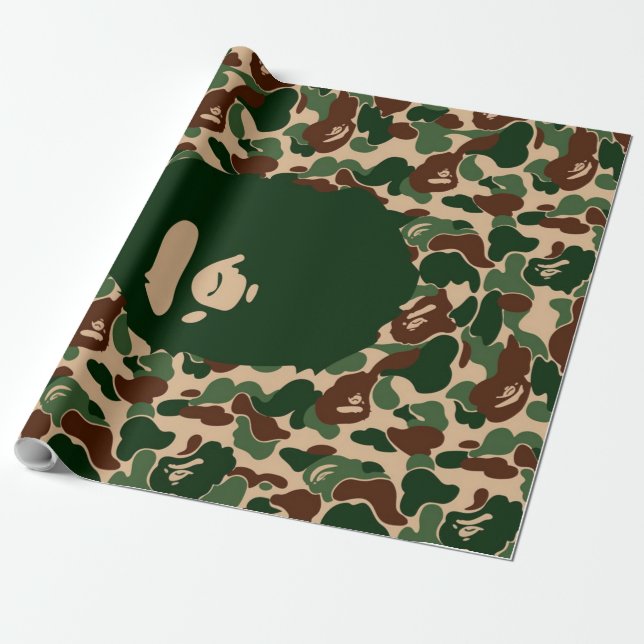 Papel De Regalo bape Camo monkey hypebeast (Desenrollado)