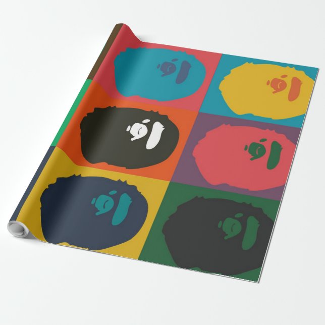 Papel De Regalo bape monkey hypebeast (Desenrollado)
