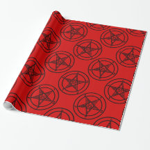 baphomet pentagram halloween rojo