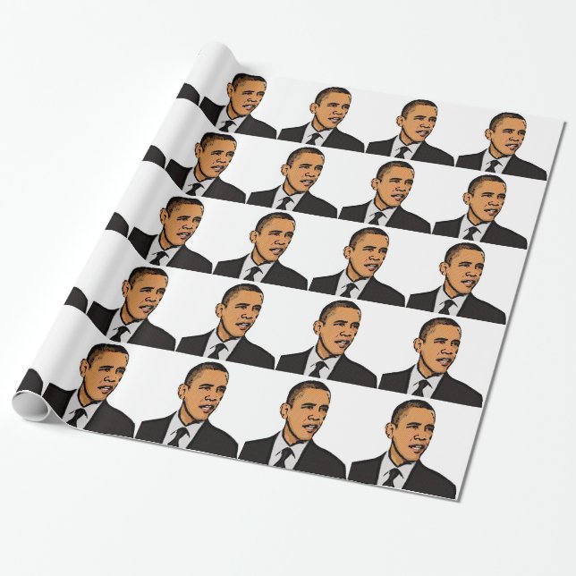 Papel De Regalo Barack Obama (Desenrollado)
