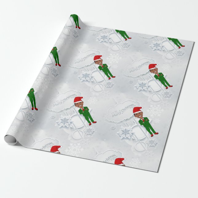 Papel De Regalo barack obama santa (Desenrollado)