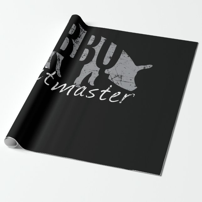 Papel De Regalo Barbacoa | BBQ Pitmaster Pig Grill Fars (Desenrollado)