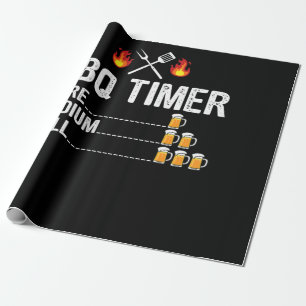 Papel De Regalo Barbacoa   Cerveza de asador para ebraje BBQ Timer