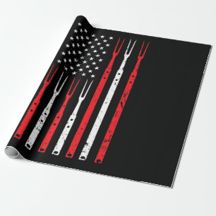 Papel De Regalo Barbacoa   Shirt For Men Dad Gira Bandera Patrióti